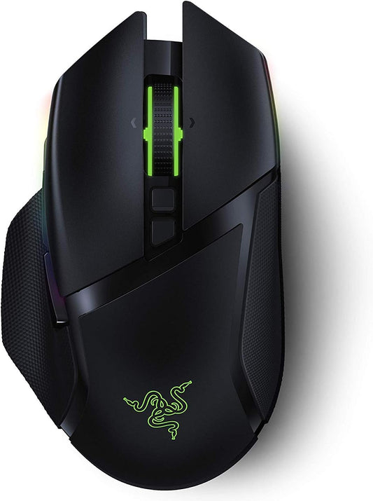 Basilisk Ultimate Hyperspeed Wireless Gaming Mouse W/ Charging Dock: Fastest Gaming Mouse Switch - 20K DPI Optical Sensor - Chroma RGB - 11 Programmable Buttons - 100 Hr Battery - Classic Black